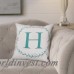 Ophelia Co. Jaycee Monogram Wreath Throw Pillow OPCO5659